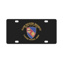 Load image into Gallery viewer, Army - DUI - 354th Infantry Regiment - Right Would Win X 300 Classic License Plate