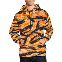 Load image into Gallery viewer, Orange Tiger-stripe hydrographic pattern Men's All Over Print Hoodie (USA Size) (Model H13)