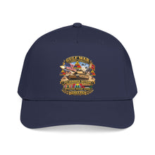 Load image into Gallery viewer, Mid Profile Baseball Cap - Army - Desert Storm - 2nd Armored Div - Combat Vereran Veteran w GULF SVC - 3D - Enhanced
