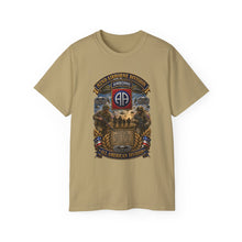 Load image into Gallery viewer, Unisex Ultra Cotton Tee - Army - 82nd Airborne Division - WWII to NOW - All American Division - 3D - Enhanced
