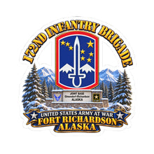 Load image into Gallery viewer, Kiss-Cut Sticker - 172nd Infantry Brigade - Ft Richardson, Alaska - 3D - Enhanced