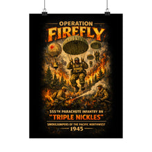 Load image into Gallery viewer, Matte Poster - Operation Firefly - 555th Parachute Infantry