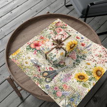 Load image into Gallery viewer, Gift Wrap Paper — Vintage floral garden with pastel blooms