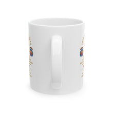Load image into Gallery viewer, White Ceramic Mug, (11oz, 15oz) - Cold War Vet - 1st Missile Bn, 81st Artillery 56th Artillery Group - Neu-Ulm Germany - Firing Missile w ARTY Br w COLD SVC X 300