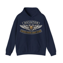 Load image into Gallery viewer, Hoodie – USCG - Aviator Badge - Auxiliary w txt - 3D - Enhanced