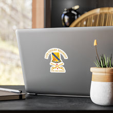Load image into Gallery viewer, Kiss-Cut Vinyl Decals - Army - 14th Cavalry Regiment w Cav Br - 4th Squadron - Red Txt X 300