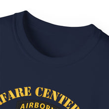 Load image into Gallery viewer, Unisex Ultra Cotton Tee - JFK Special Warfare Center - School SSI w Branch - Veteran wo Backgrnd