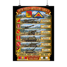 Load image into Gallery viewer, Matte Poster - 18th Field Artillery Group - POSTER - COLD WAR - Germany - 3D - Transparent