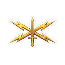 Load image into Gallery viewer, Kiss-Cut Stickers - Army Cyber Corps Branch Insignia - 3D - Enhanced