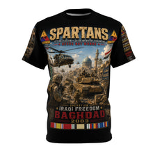 Load image into Gallery viewer, 1st Battalion, 36th Infantry Regiment (SPATANS) (April 2003) Tribute Tee — Battle of Baghdad - Operation Iraqi Freedom
