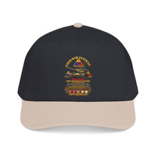 Load image into Gallery viewer, Mid Profile Baseball Cap - Army - Cold War Vet - 3rd Armored Division - Gelnhausen, Germany - M60A3 Tank - Spearhead w Fire - 3D - Enhanced