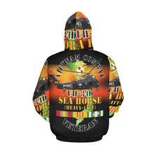 Load image into Gallery viewer, Men's All Over Print Hoodie (USA Size) (Model H13) - Vietnam Combat Vet - UH-34D Sea Horse w VN SVC
