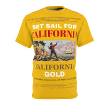 Load image into Gallery viewer, AOP - Gold Shirt - Set Sail for CALIFORNIA - California Gold
