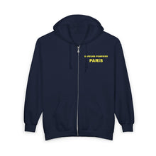 Load image into Gallery viewer, Unisex Heavy Blend™ Full Zip Hooded Sweatshirt - Sapeurs Pompiers Paris