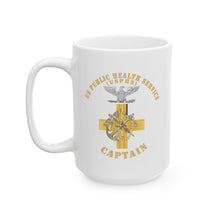 Load image into Gallery viewer, Ceramic Mug, (11oz, 15oz) - USPHS - USPHS - Insignia - Captain - Cpt X 300