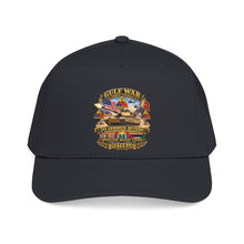 Load image into Gallery viewer, Mid Profile Baseball Cap - Army - Desert Storm - 2nd Armored Div - Combat Vereran Veteran w GULF SVC - 3D - Enhanced