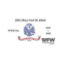 Load image into Gallery viewer, Kiss-Cut Stickers - SSG - Carl M. Klink