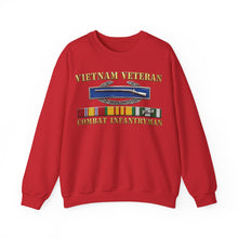 Load image into Gallery viewer, Crewneck Sweatshirt - Army - Vietnam Veteran - Cbt Infantryman w CIB VN SVC - 3D X 300