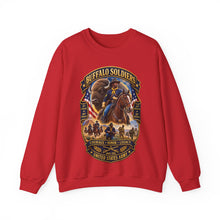 Load image into Gallery viewer, Crewneck Sweatshirt - Overall Buffalo Soldiers Tribute - 3D - Enhanced