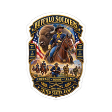 Load image into Gallery viewer, Kiss-Cut Stickers - Overall Buffalo Soldiers Tribute - 3D - Enhanced