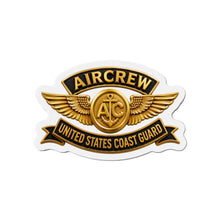 Load image into Gallery viewer, Die-Cut Magnet - USCG - Aircrew Badge w txt - 3D - Enhanced