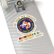 Load image into Gallery viewer, Kiss-Cut Stickers - 176th RRFS - First In Last Out - SSI - In God we Trust - ASA w VN SVC X 300