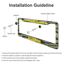 Load image into Gallery viewer, VETERAN - All Over Print License Plate Frame License Plate Frame Black