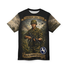 Load image into Gallery viewer, White Horse Division (9th Infantry) All-Over Print Tee — Vietnam War ROK Tribute
