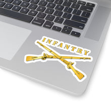 Load image into Gallery viewer, Kiss-Cut Stickers - Army - Infantry Br - Crossed Rifles w Gradient Outline