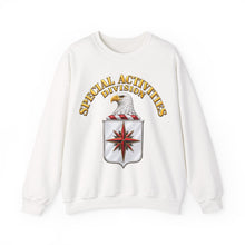 Load image into Gallery viewer, Crewneck Sweatshirt - Special Activities Division - COA - Central Intelligence Agency - 3D - Enhanced