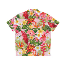 Load image into Gallery viewer, Men's Hawaiian Shirt (AOP) - Light Pink - Tropical Flowers X 300