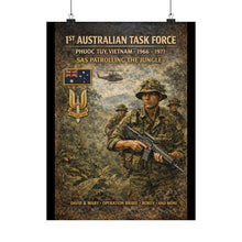 Load image into Gallery viewer, Matte Poster - SAS patrolling the jungle in Vietnam