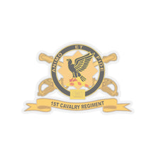 Load image into Gallery viewer, Kiss-Cut Stickers - Army - 1st Cavalry Regiment w Br - Ribbon X 300