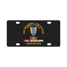 Load image into Gallery viewer, Army - 3rd Squadron 4th Cav- Vietnam War w VN SVC Plus Classic License Plate