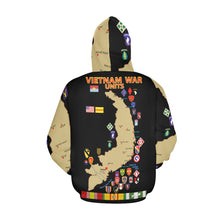 Load image into Gallery viewer, Men's All Over Print Hoodie (USA Size) (Model H13) - Map - Vietnam Units - 3