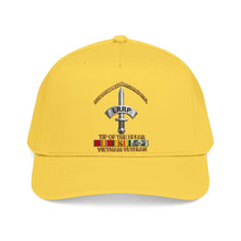 Load image into Gallery viewer, Mid Profile Baseball Cap - Army - Badge - LRRP - Tip of the Spear - Vietnam Vet w SVC - 3D - Enhanced