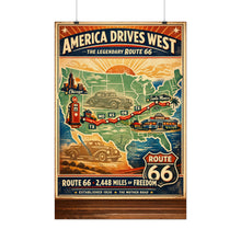 Load image into Gallery viewer, Posters - Route 66 - America Drives West
