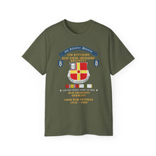 Load image into Gallery viewer, Unisex Ultra Cotton Tee - 8th Infantry Division Scroll - 2nd Bn, 81st Field Artillery Regiment - Idar Oberstein Germany - Cold War Vet w COLD SVC - 1970 - 1980