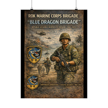 Load image into Gallery viewer, Matte Poster - Korea - ROK Marine Brigade - Blue Dragons