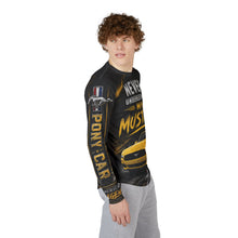 Load image into Gallery viewer, Never Underestimate My Mustang Long Sleeve Shirt — Men's UV Protection