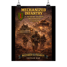 Load image into Gallery viewer, Matte Poster - 1st Infantry Division in Vietnam - Mechanized