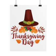 Load image into Gallery viewer, Rolled Poster - Thanksgiving Day - Happy Thanksgiving Day