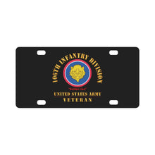 Load image into Gallery viewer, Army - SSI - 106th Infantry Division - Golden Lion - US Army Veteran X 300 Classic License Plate