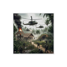 Load image into Gallery viewer, Acrylic Wall Art Panel - Vietnam Village Helicopter Assault