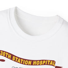 Load image into Gallery viewer, Unisex Ultra Cotton Tee - Army - 130th Station Hospital, Abilene, Texas - Ribbon - DUI w SVC WWII X 300