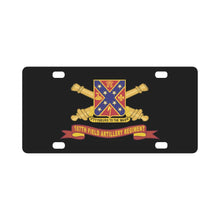 Load image into Gallery viewer, 107th Field Artillery Regiment - DUI w Br - Ribbon X 300 Classic License Plate
