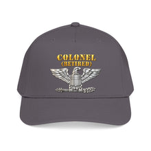 Load image into Gallery viewer, Mid Profile Baseball Cap - Colonel - Retired - 3D - Enhanced