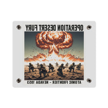 Load image into Gallery viewer, Acrylic Wall Art Panel - Atomic Testing in Nevada Desert Operation Fury