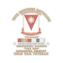Load image into Gallery viewer, Kiss-Cut Stickers - Army - 79th Engineer Bn - Gerszewski, Karlsruhe, GE w COLD SVC X 300