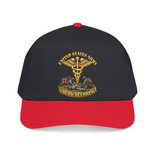 Load image into Gallery viewer, Mid Profile Baseball Cap - Army - Medical Corps - US Army w Scene - 3D - Enhanced